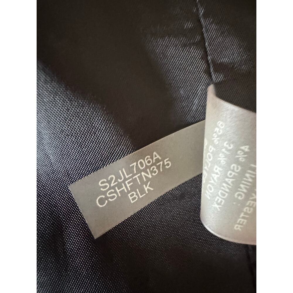 Calvin Klein Black Stretch Blazer Women’s 18W Career Work Jacket CBK - Picture 6 of 8